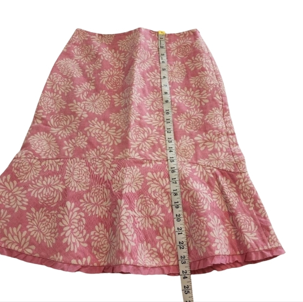 Sigrid Olsen linen blend floral cottage tulip midi skirt size 2‎ - Picture 4 of 5